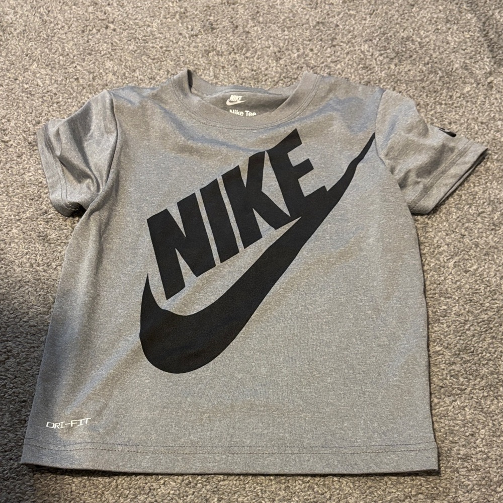 Nike Kids Gray Dri-FIT Tee